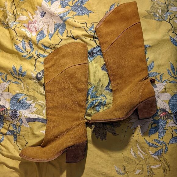 Jeffrey Campbell Mustard Heeled Boots - Picture 1 of 7